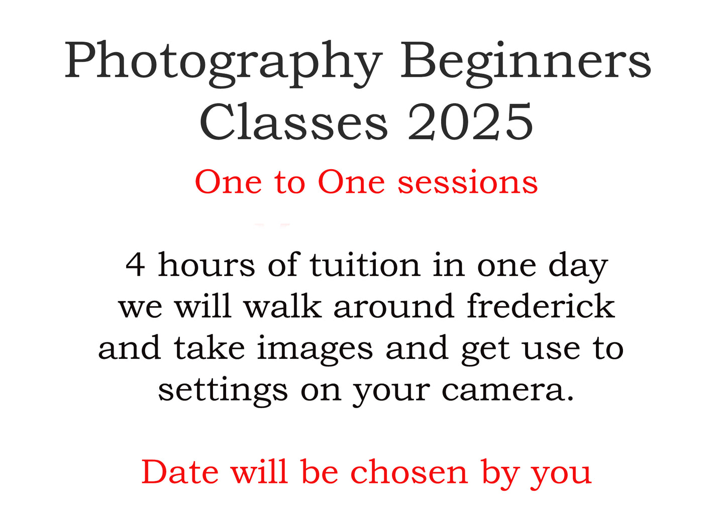 Beginners Classes 2025